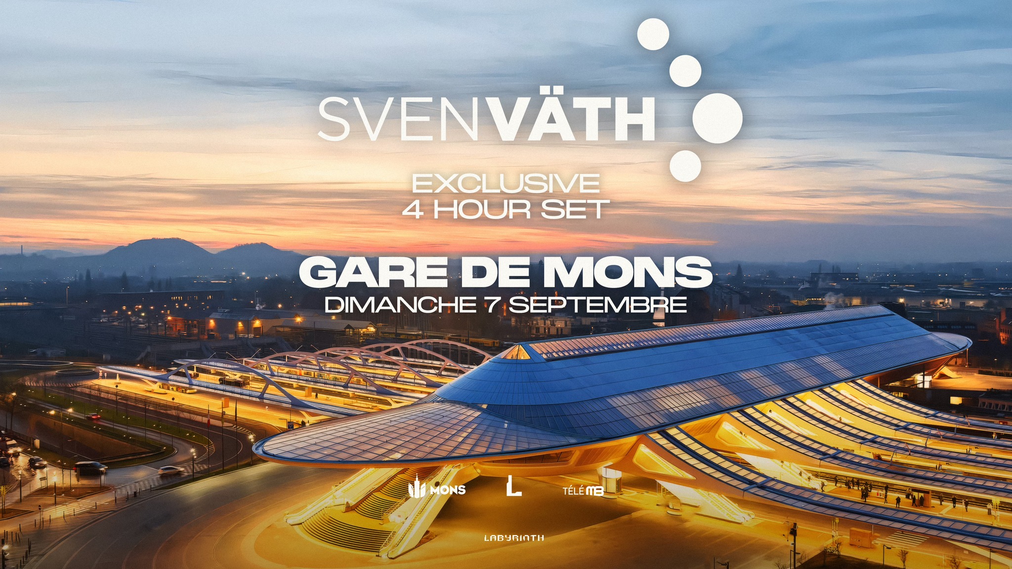 Image de l'événement Sven Väth - Gare de Mons - Plein Air