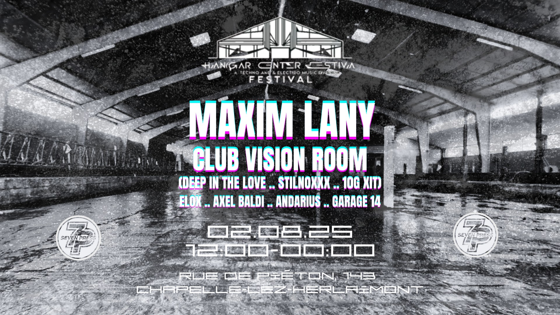 Image de l'événement Hangar Center Festival W/MAXIM LANY support by DJ RECORD SHOP