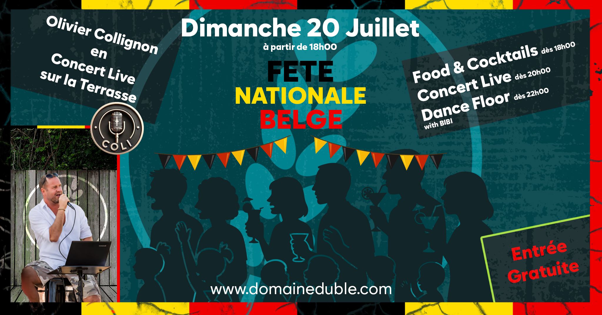 Image de l'événement La Fete Nationale sous la Terrasse I Concert Live de COLI