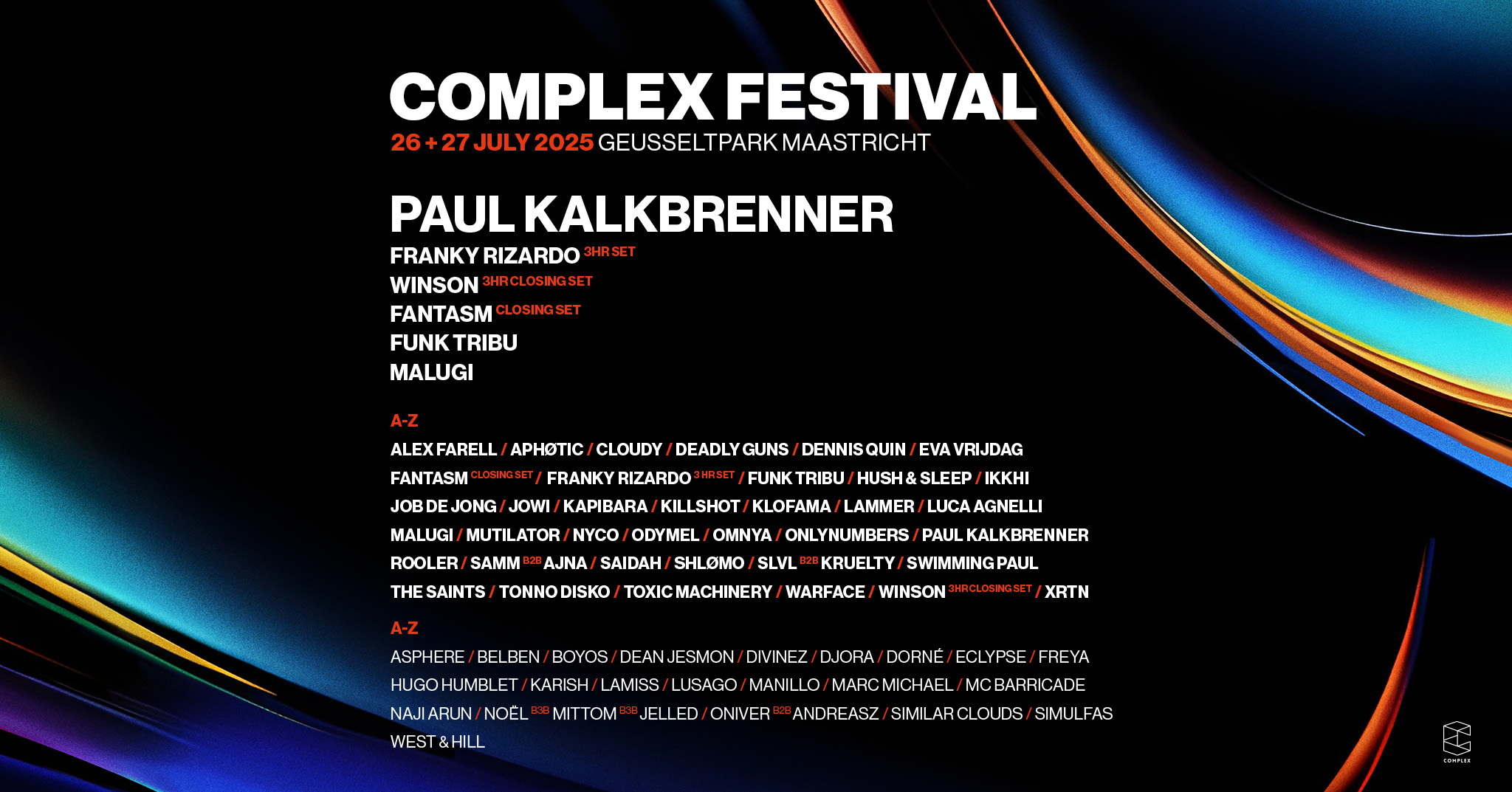 Image de l'événement Complex Festival 2025 with Paul Kalkbrenner & many more!
