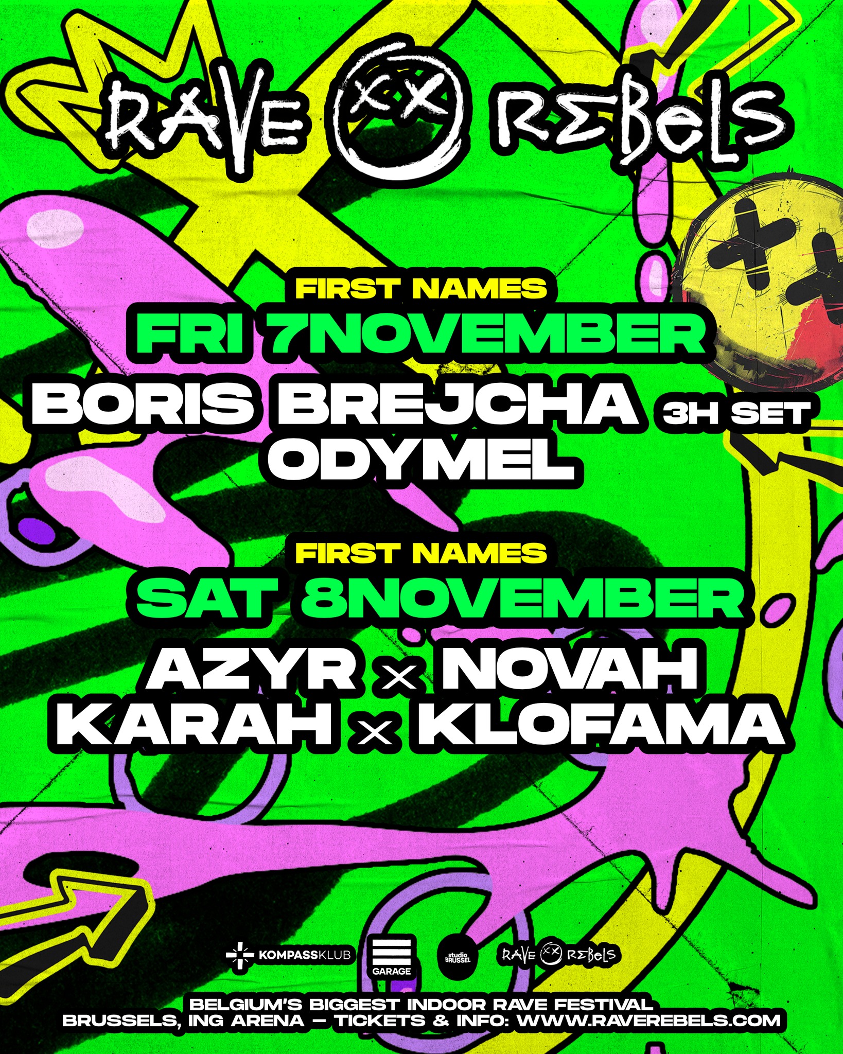 Image de l'événement KOMPASS presents RAVE REBELS XXL WEEKENDER