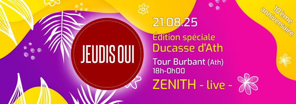 Image de l'événement Jeudis Oui édition spéciale Ducasse d'Ath 10e anniversaire