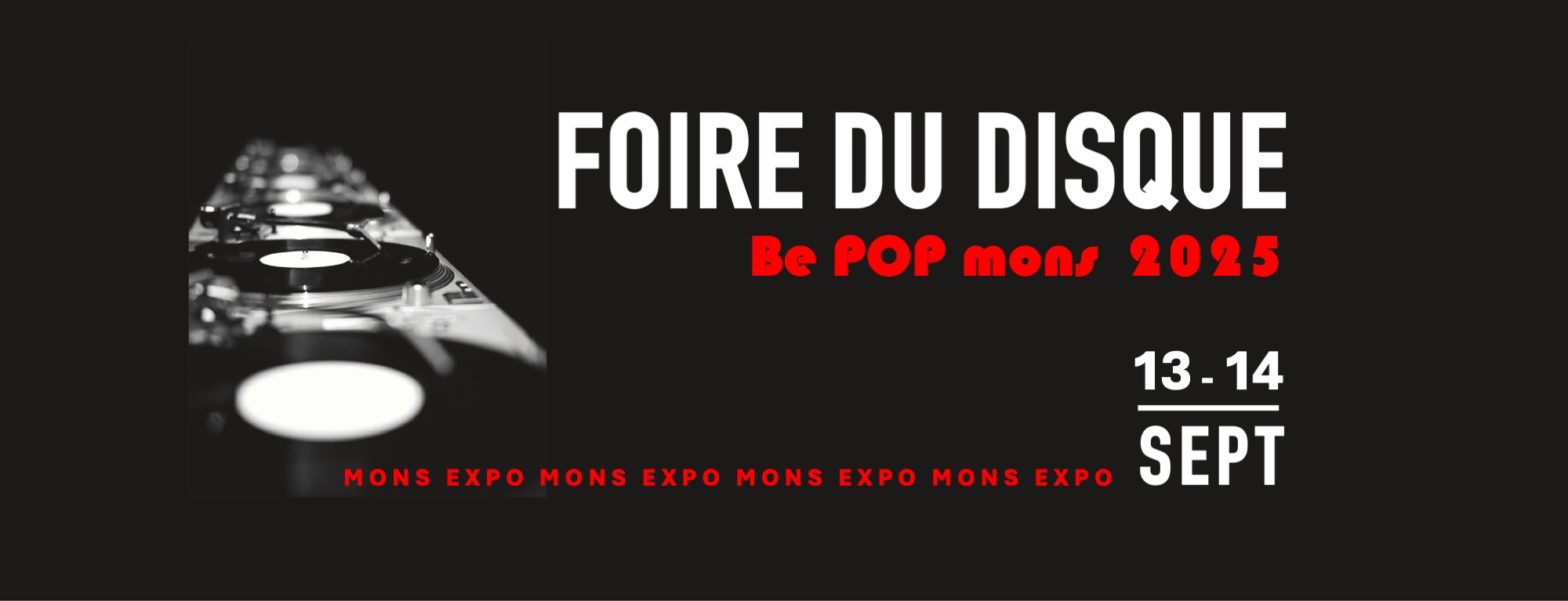Image de l'événement Foire du disque Be POP Mons 2025
