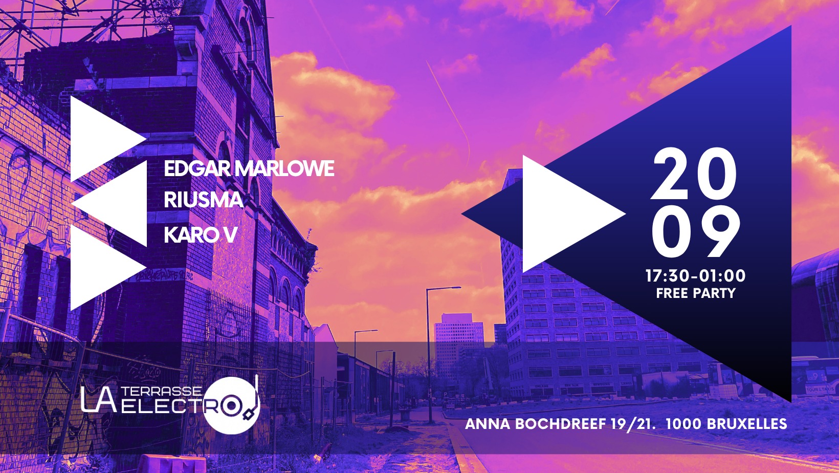 Image de l'événement La Terrasse Electro BXL ★ FREE Open Air ★ SAT 20.09