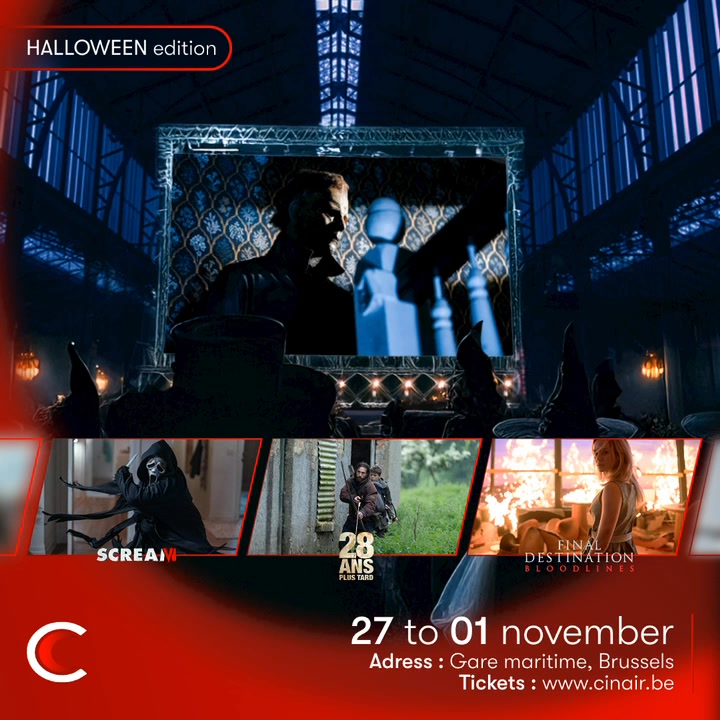 Image de l'événement Cinair | Halloween Edition 🎃| Tour&Taxis - Gare Maritime