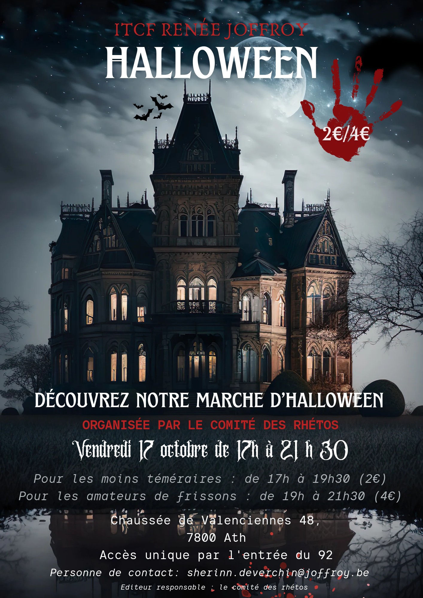 Image de l'événement Marche d'Halloween à l'ITCF Renée Joffroy