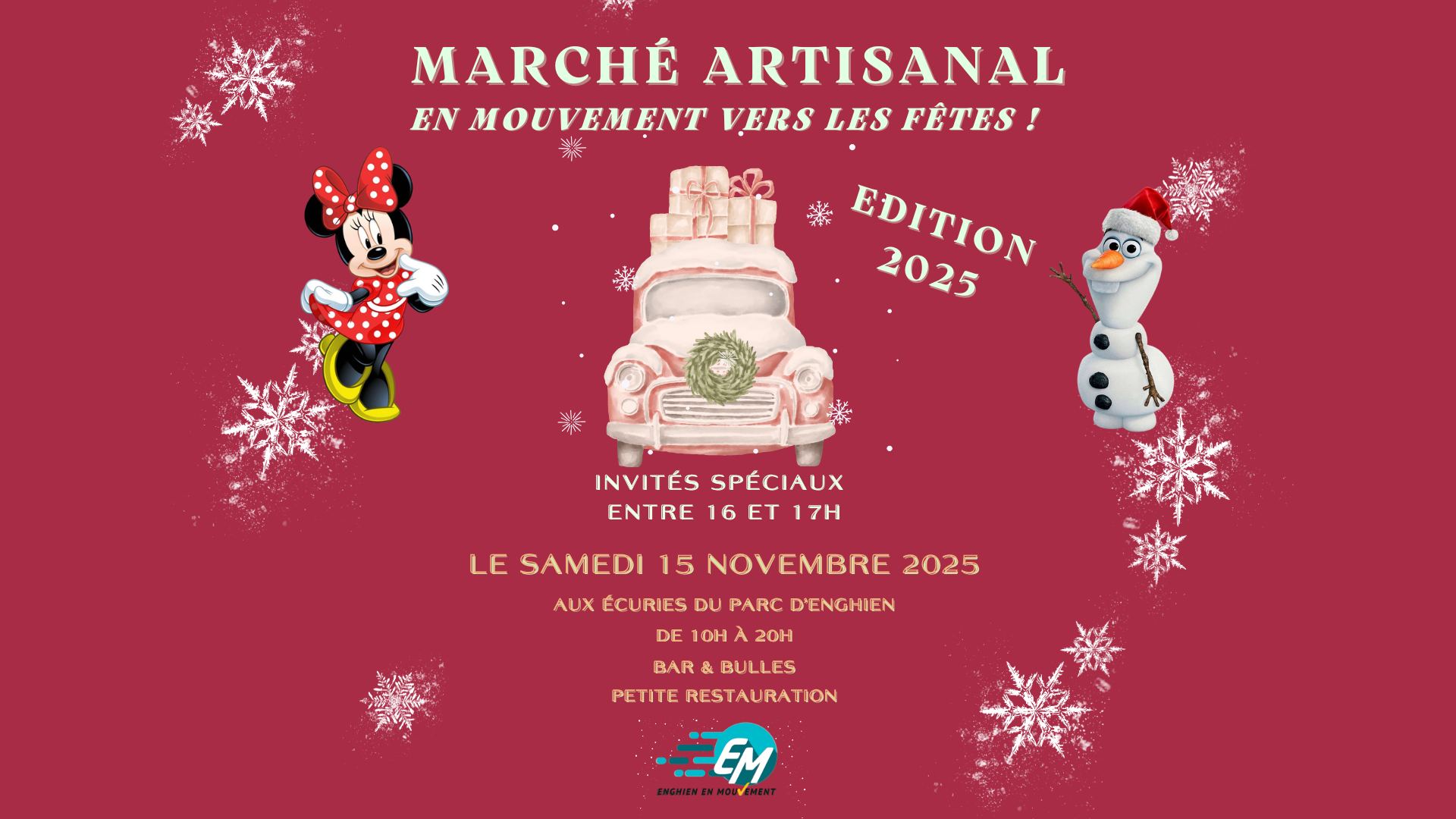 Image de l'événement Marché artisanal à Enghien !