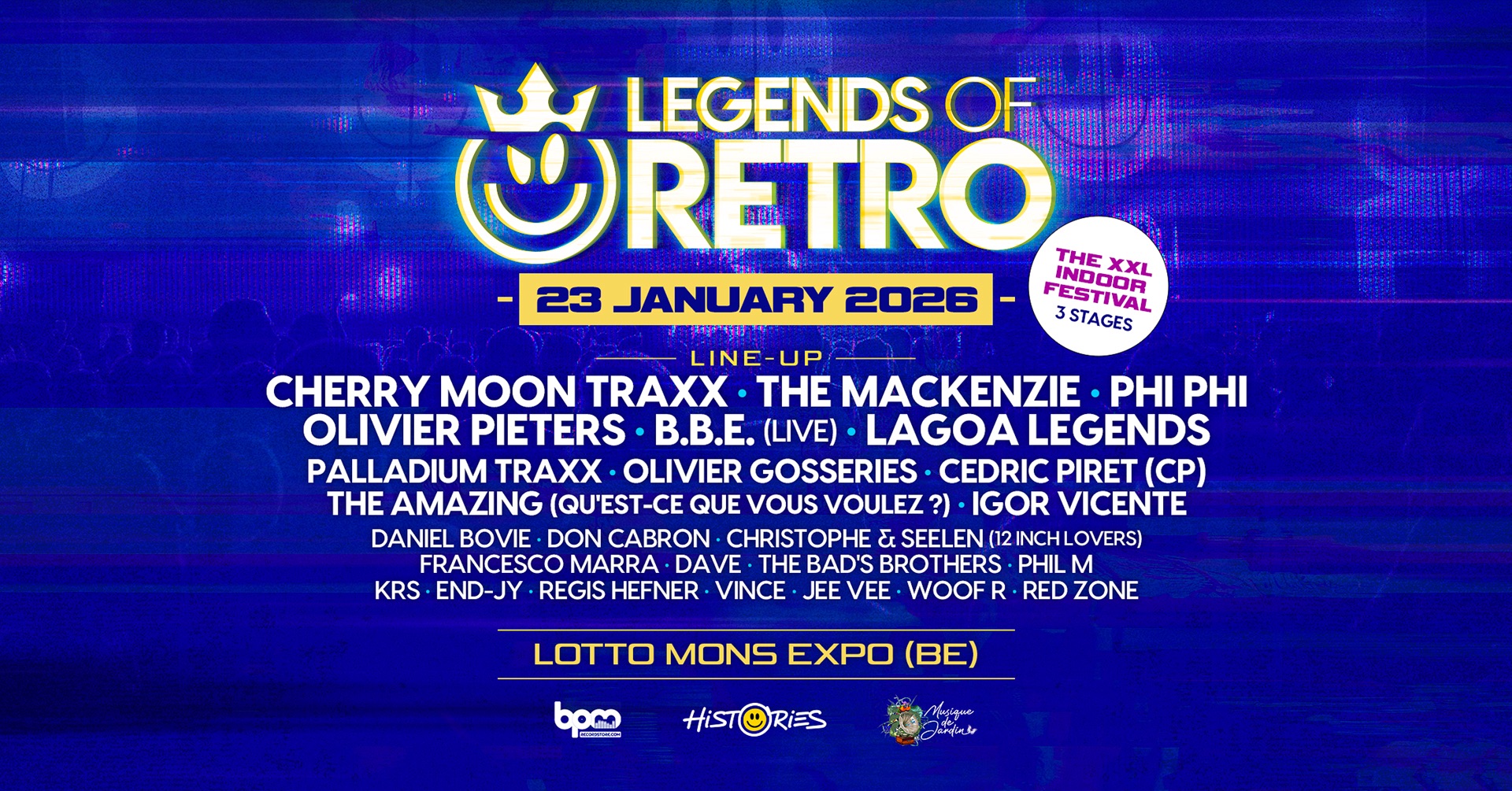 Image de l'événement Legends of Retro - The XXL Indoor Festival