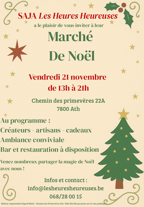 Image de l'événement Marché de Noël aux Heures Heures