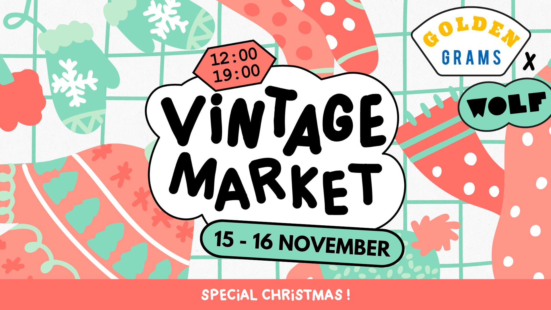 Image de l'événement Golden Grams - Vintage Kilo Sale - BRUSSELS - 15-16.11.2025