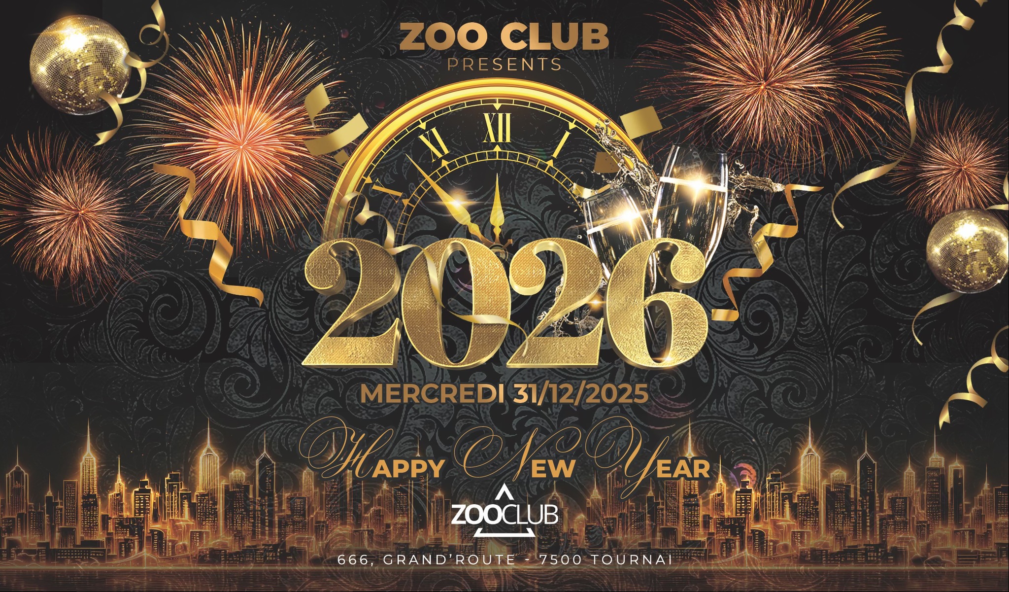 Image de l'événement HAPPY NEW YEAR 2026 @ Zoo Club