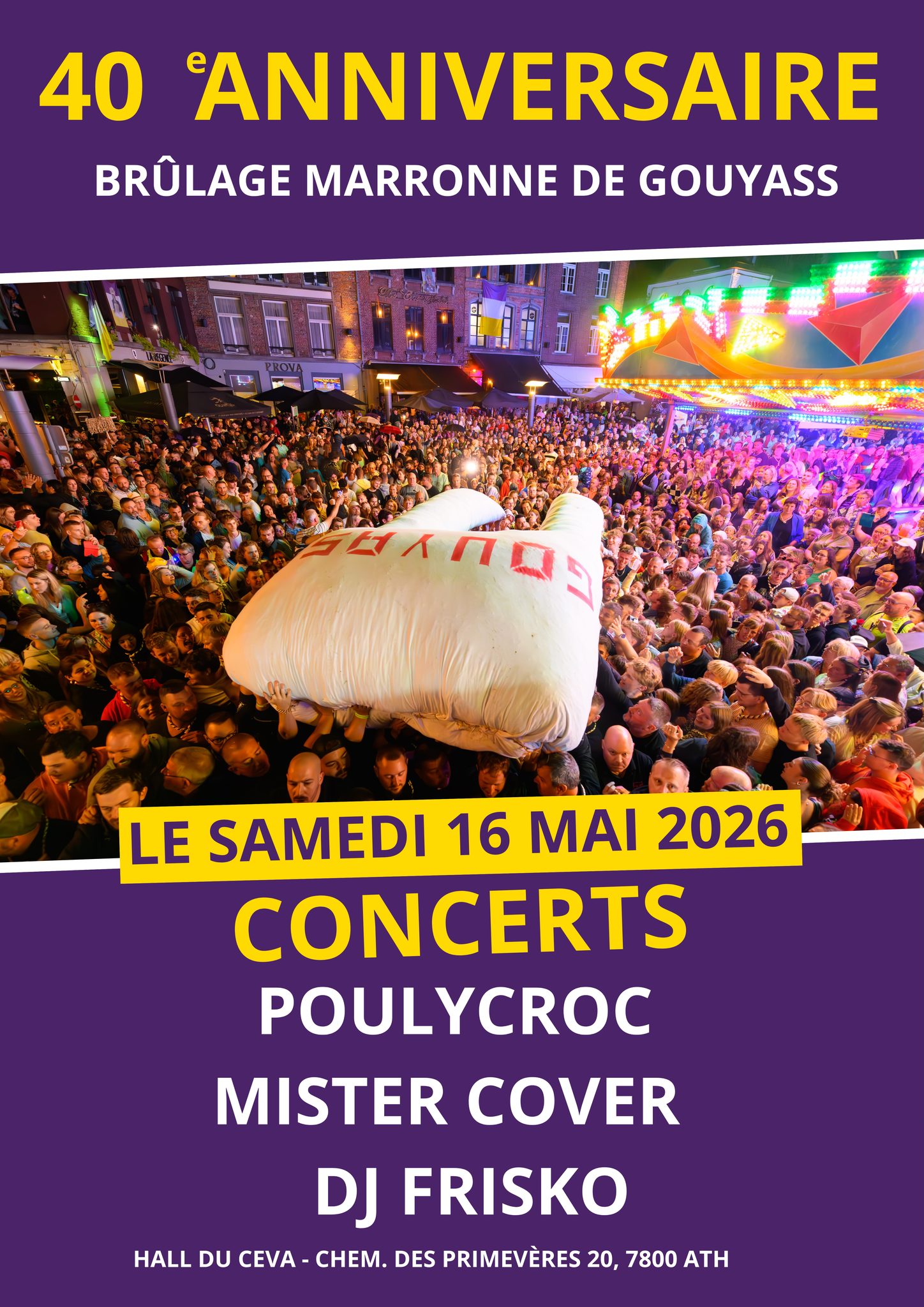 Image de l'événement 40e Anniversaire du Brûlage Marronne de Gouyasse !