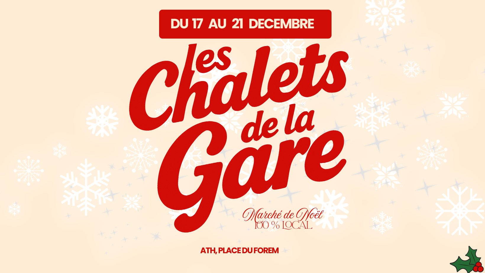 Image de l'événement LES CHALETS DE LA GARE - Marché de noël