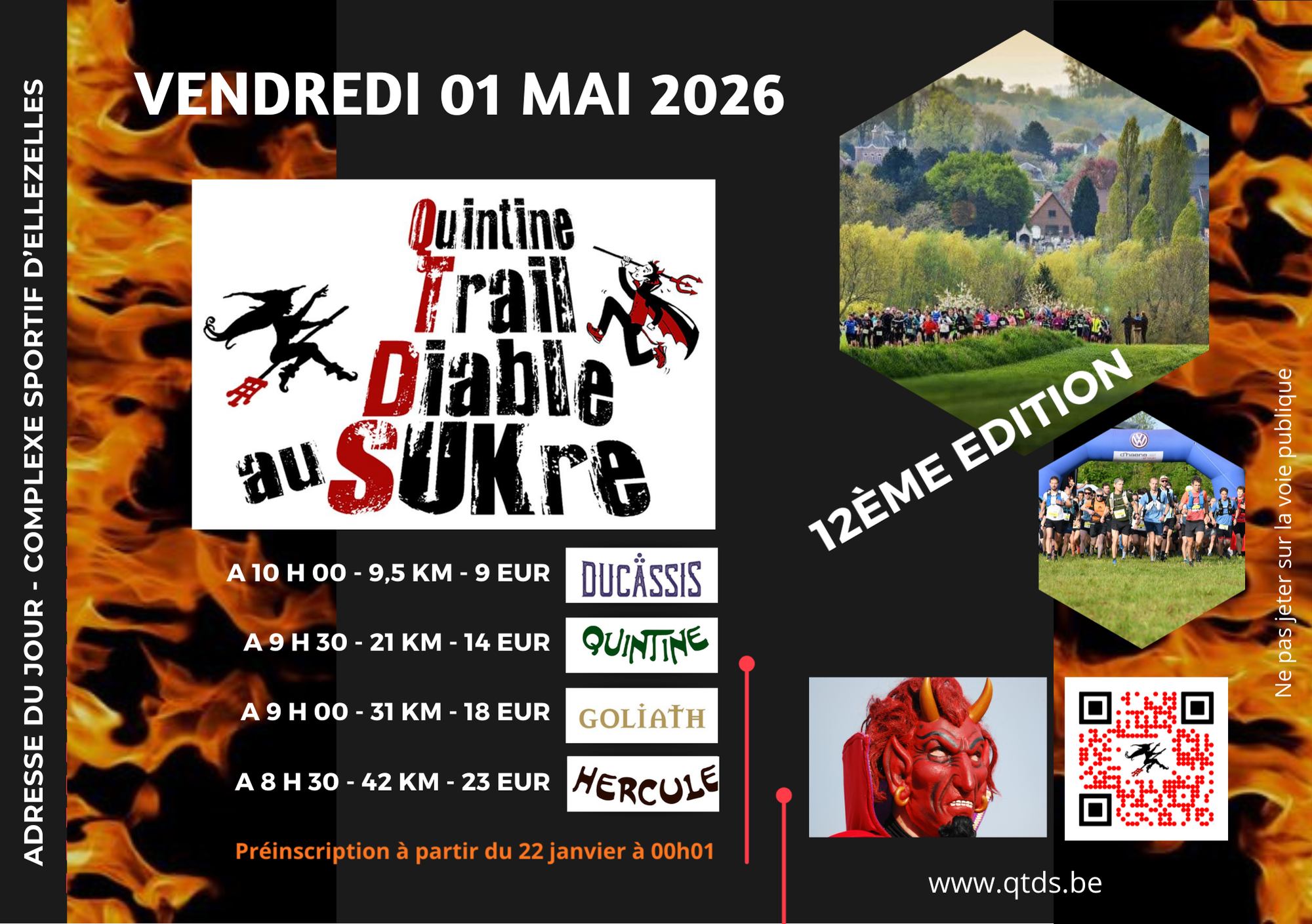 Image de l'événement 12ème édition du Quintine Trail du diable au SUKre.