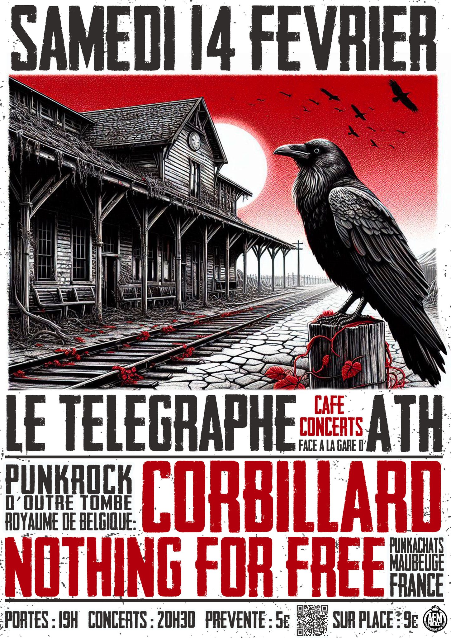 Image de l'événement CORBILLARD + Nothing For Free au Télégraphe - ATH