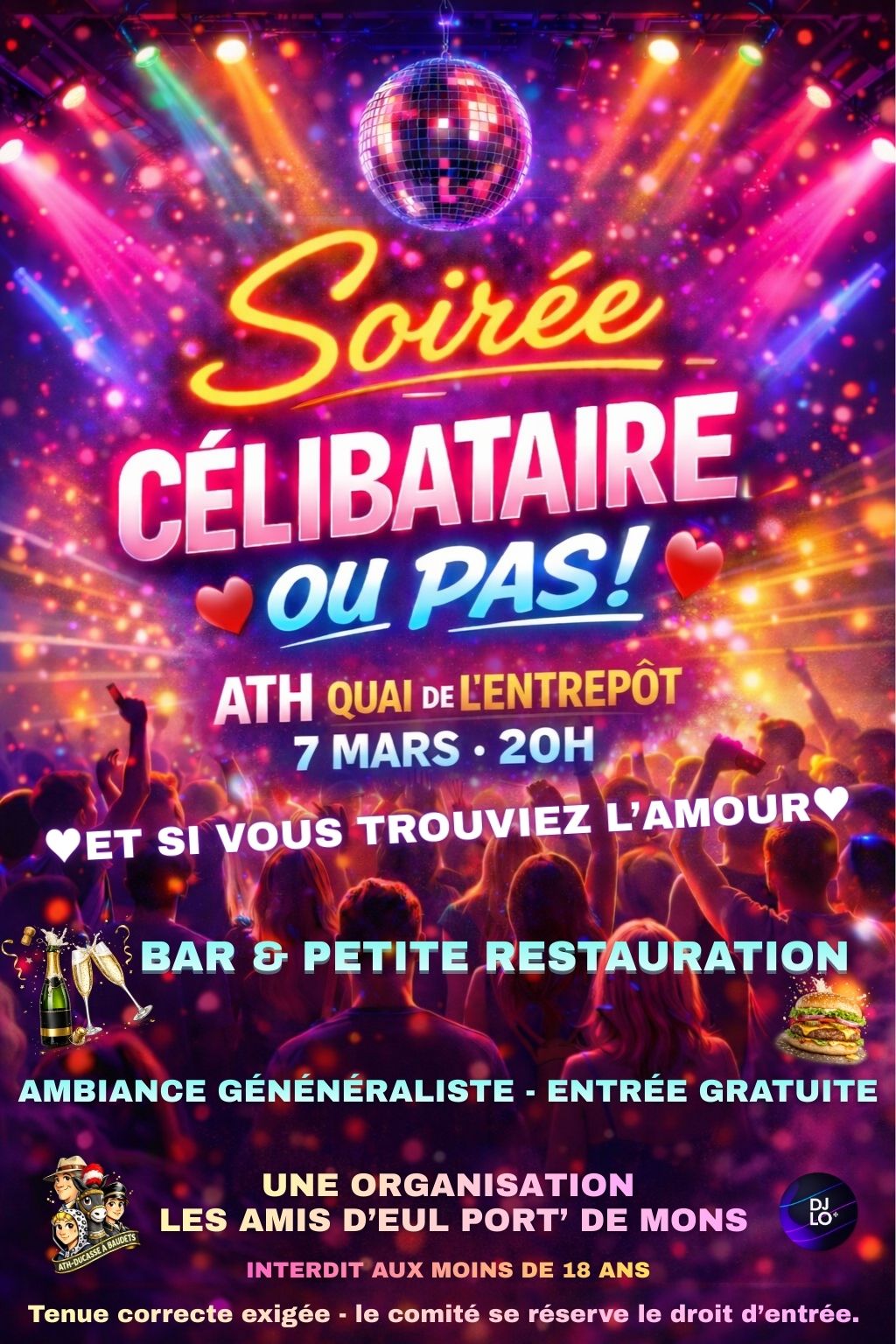 Image de l'événement SOIRÉE CÉLIBATAIRE - ATH - DUCASSE A BAUDETS