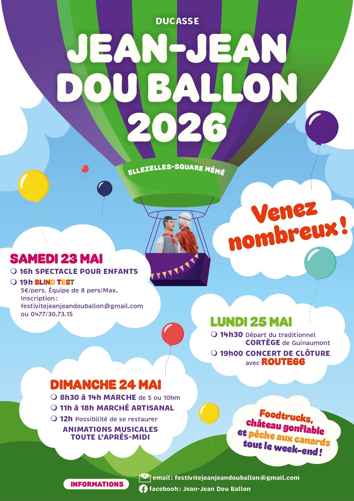 Image de l'événement Ducasse Jean-Jean Dou Ballon 2026