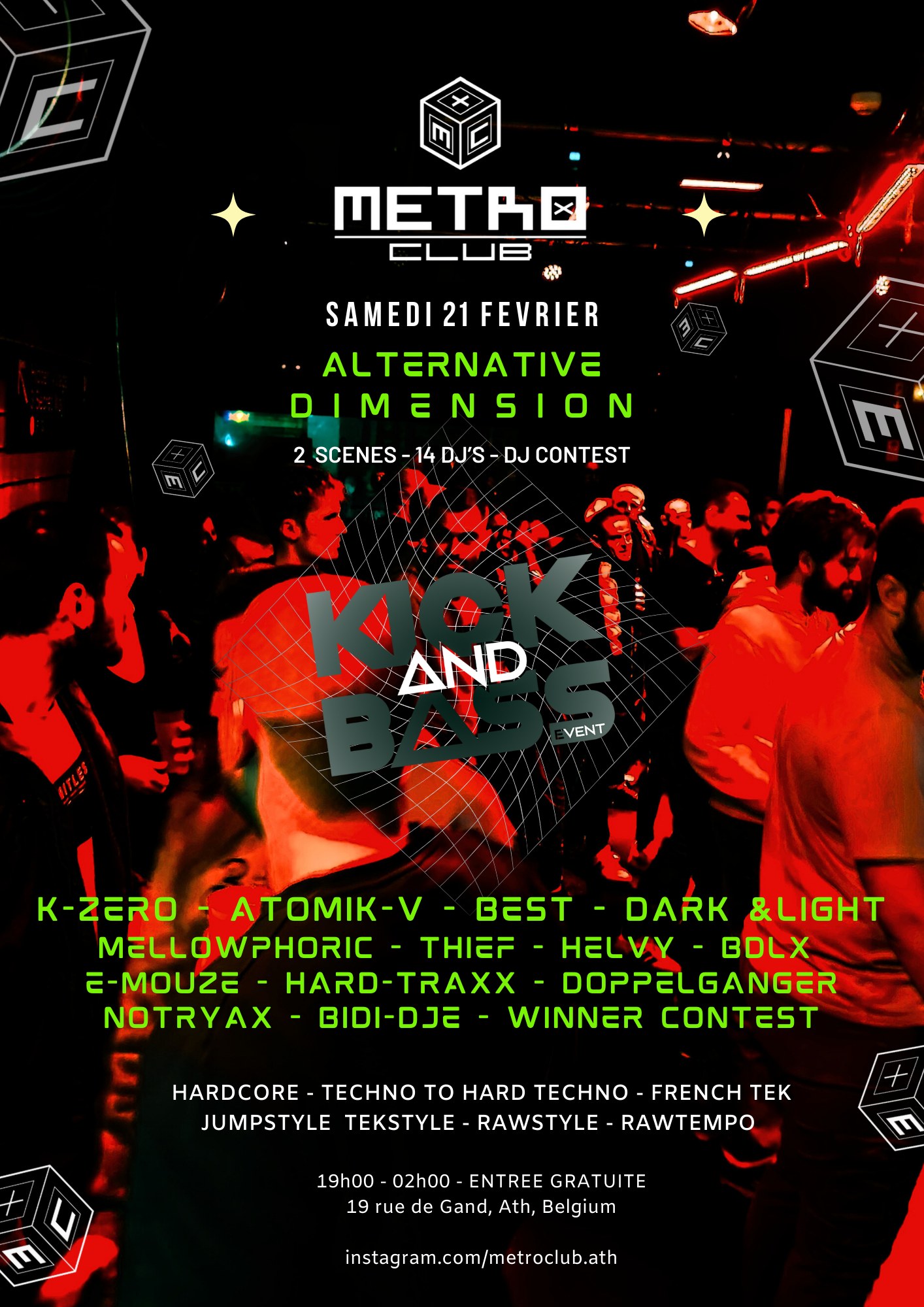 Image de l'événement K&B : ALTERNATIVE DIMENSION @METROCLUB