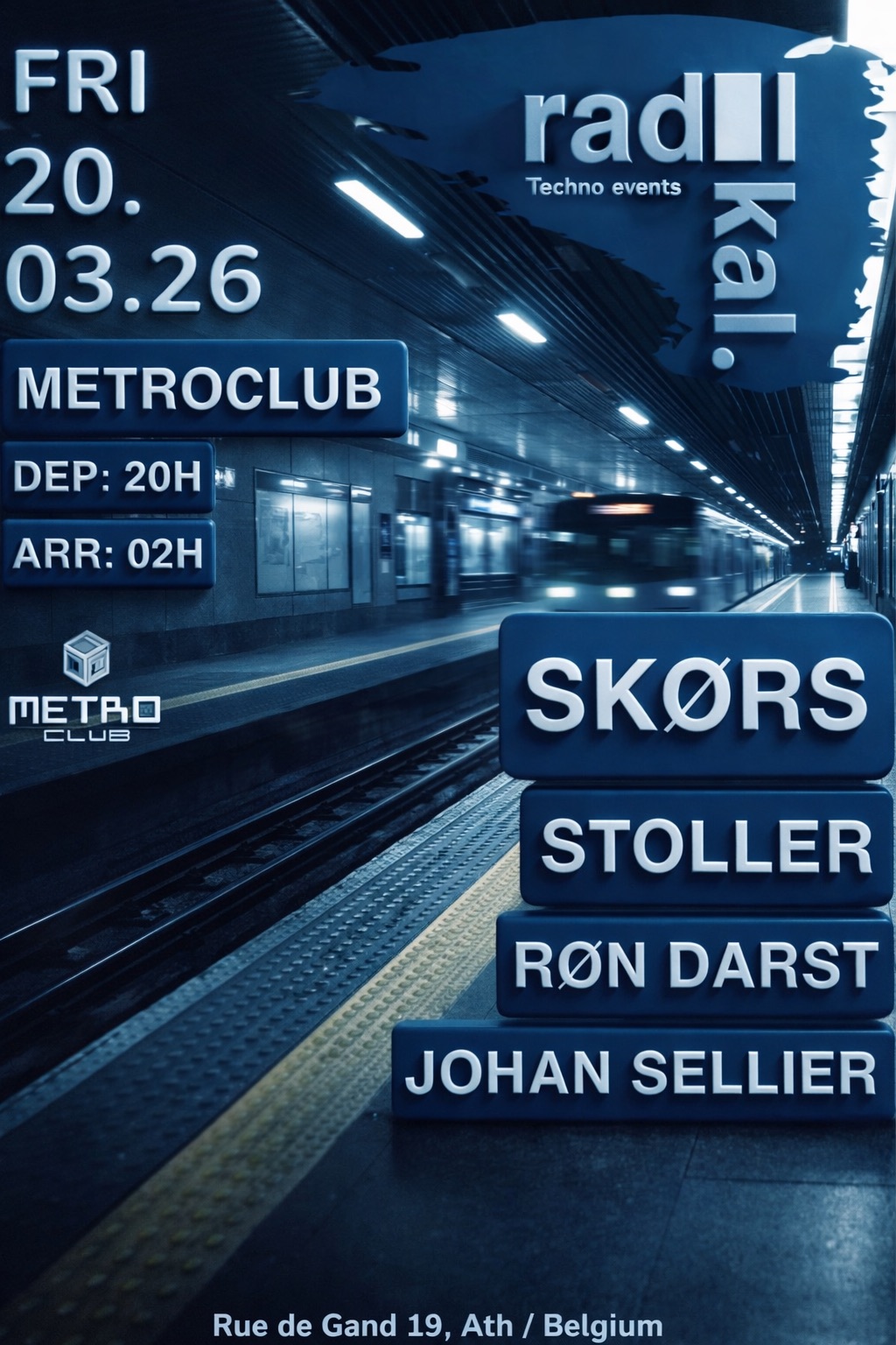 Image de l'événement [Radikal.]#4 w/ Skørs & Stoller @ MetroClub