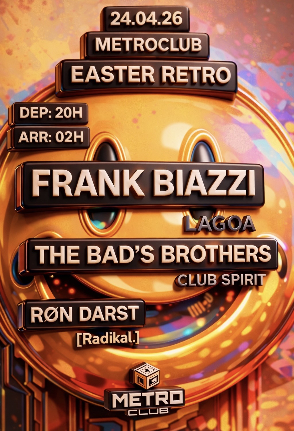 Image de l'événement 🙂 METROCLUB EASTER RETRO ! 🙂